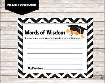 Graduate tips tag Etsy graphic regarding Free Printable Graduation Advice Cards named Graduate guidance tag Etsy
